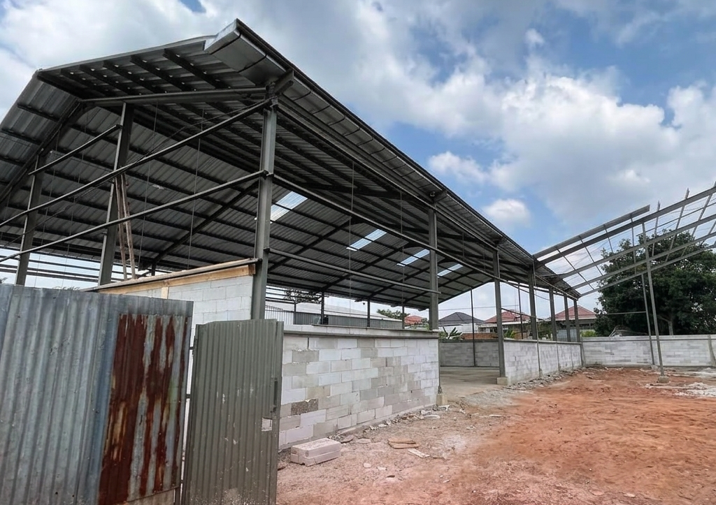 Konstruksi Gudang Baja